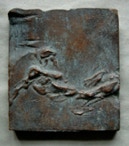 Bronze, 2002, 10 x 9 x 1,4 cm