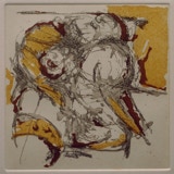 Strichätzung, Aquatinta, Reservage, 2006, 15 x 15 cm Plattenmaß